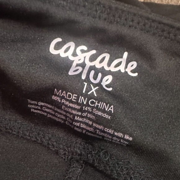 NWT Cascade Black stretch pants Women's Sz 1X - Picture 2 of 3